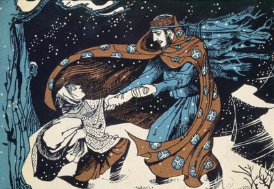 King Wenceslas, Anonymous Christmas Book Illustration by Unbekannt Unbekannt